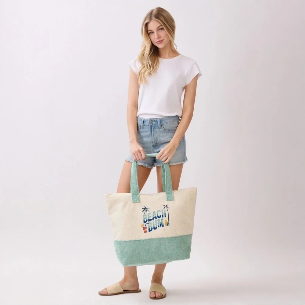 Beach Bum Terry Tote Bag - Picture 5 of 8